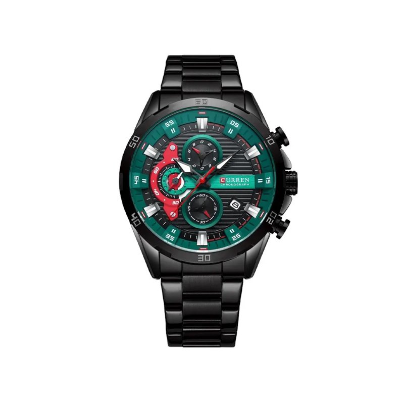 Curren 8402 Stainless Steel Chronograph Watch