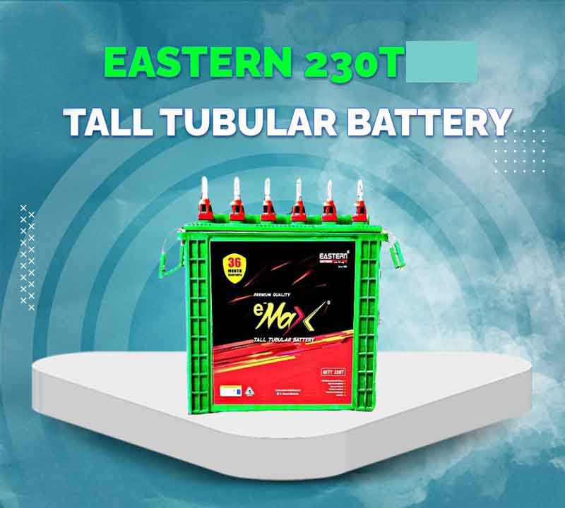 Eastern e-Max 6ETT 230T Premium Quality Tall Tubular Battery
