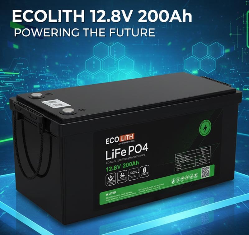 ECOLITH 12.8V 200Ah Lithium Battery